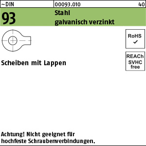 D 93 Stahl 6,4 - verzinkt