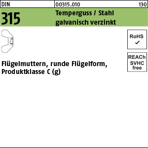 D 315 GT/Stahl M 4 - verzinkt 