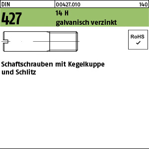 D 427 14 H M 4 x 16 - verzinkt