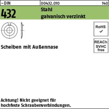 D 432 Stahl 8,4  - verzinkt