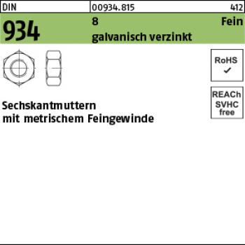 D 934 8 M 12 x 1,5 - verzinkt