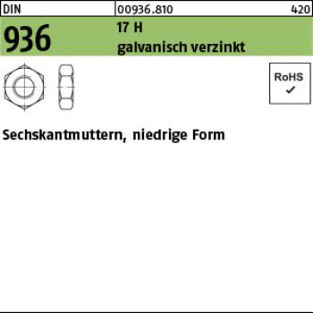 D 936 17 H M 12 - verzinkt