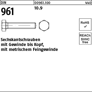 D 961 10.9 M 10 x 1 x 40 