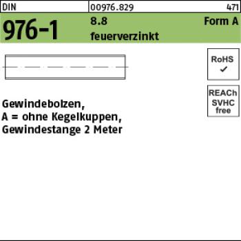 D 976 8.8  M 20 x 2000 - feuerverzinkt