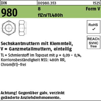 D 980 8 V M 12  - verzinkt