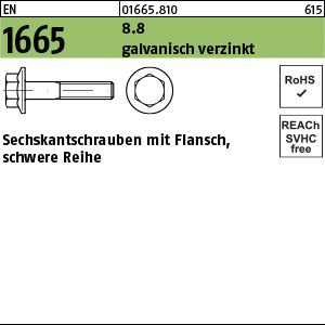 E 1665 8.8 M 8 x 16 - verzinkt