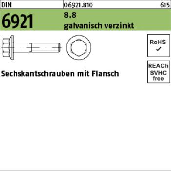 D 6921 8.8 M 8 x 16  - verzinkt