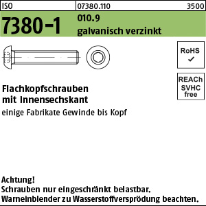 I 7380 -1 010.9 M 8 x 50  verzinkt