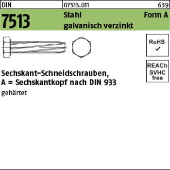 D 7513 Stahl A M 4 x 10 - verzinkt