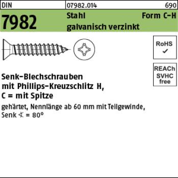 D 7982 Stahl 2,9 x 22 -C-H - verzinkt