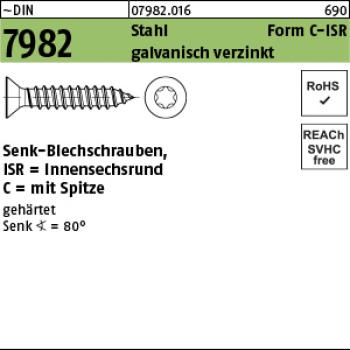 D 7982 Stahl 3,9 x 9,5 -C-T20 - verzinkt