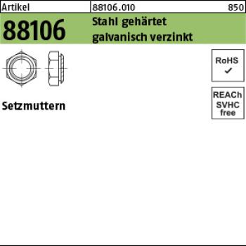 R 88106 Setzmuttern M 8 / 1,9 - verzinkt