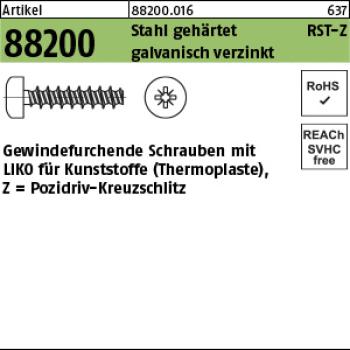R 88200 RST mit LIKO & Pozidriv Z M 2,2 x 6 - verz