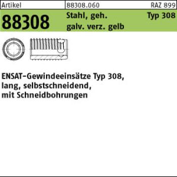 R 88308 ENSAT Stahl gehaertet M 8 - verzinkt