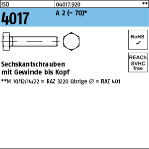 I 4017 A 2 -70 M 8 x 70  