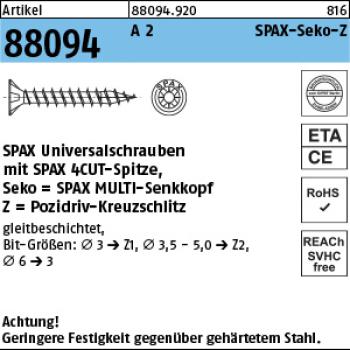 R 88094 SPAX A 2 3,5 x 16/12 -Z 