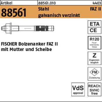 R 88561 FISCHER-Ankerbolzen St./gal Zn FAZ II 16/1