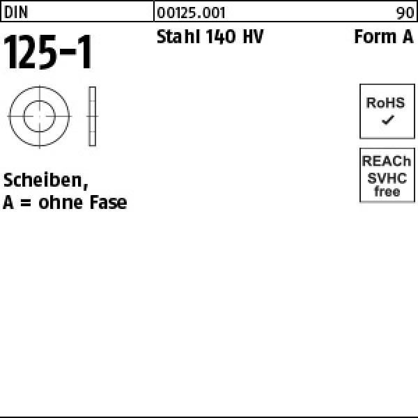 D 125 Stahl 140 HV A 2,2