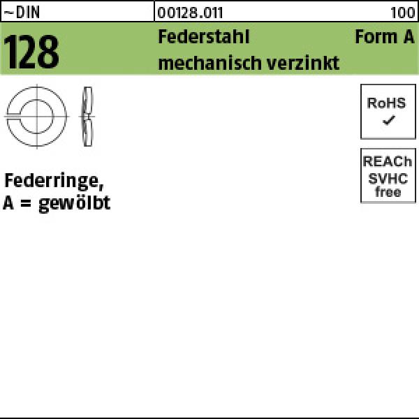 D 128 Federst. A 2,5 - verzinkt