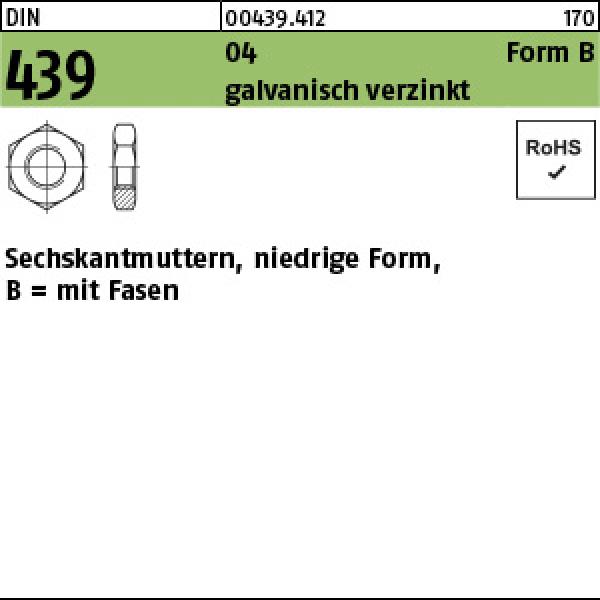 D 439 04 BM 3 - verzinkt