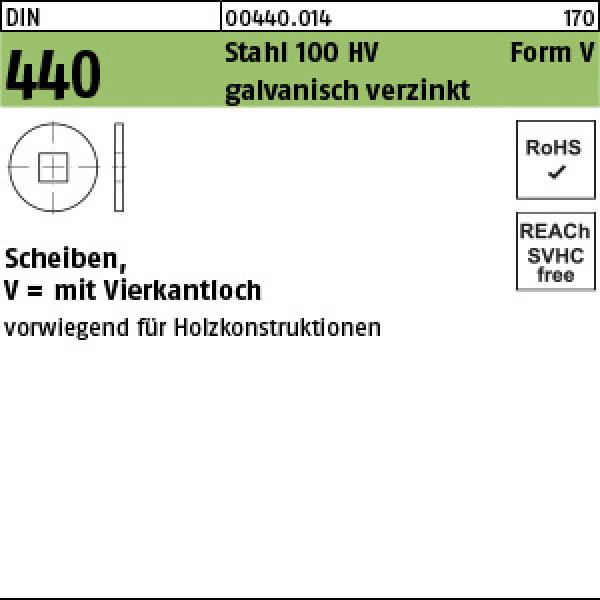 D 440 Stahl R 11 - verzinkt