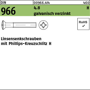 D 966 4.8 M 3 x 6 -H - verzinkt