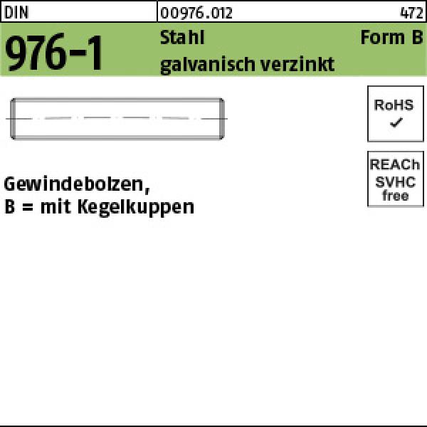 D 976 Stahl B M 8 x 130 - verzinkt