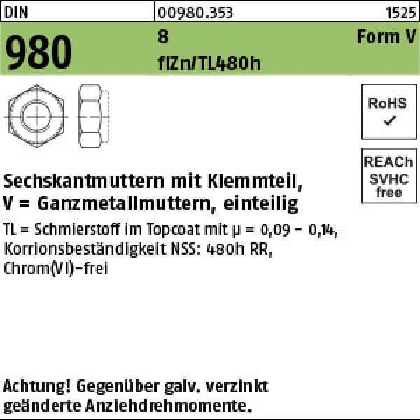 D 980 8 V M 12  - verzinkt