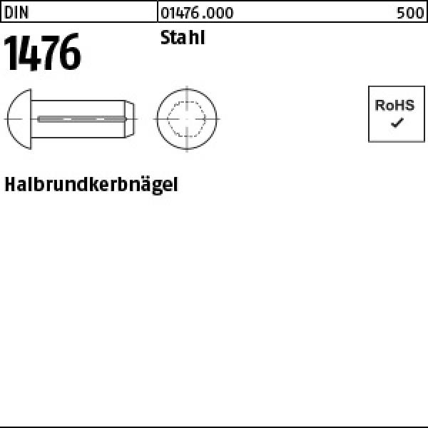 D 1476 Stahl 2 x 6 