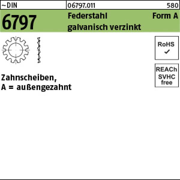 D 6797 Federstahl A 25 verzinkt