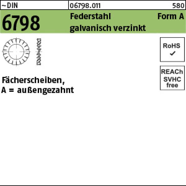 D 6798 Federstahl A 10,5 - verzinkt