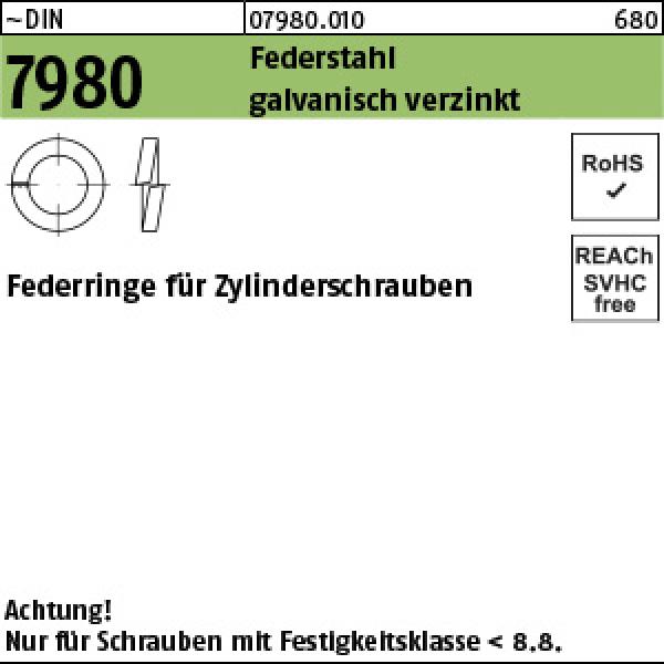 D 7980 Federstahl 3 - verzinkt