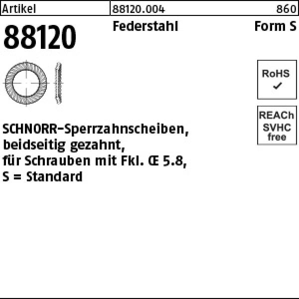 R 88120 SCHNORR - Scheiben Federstahl 5