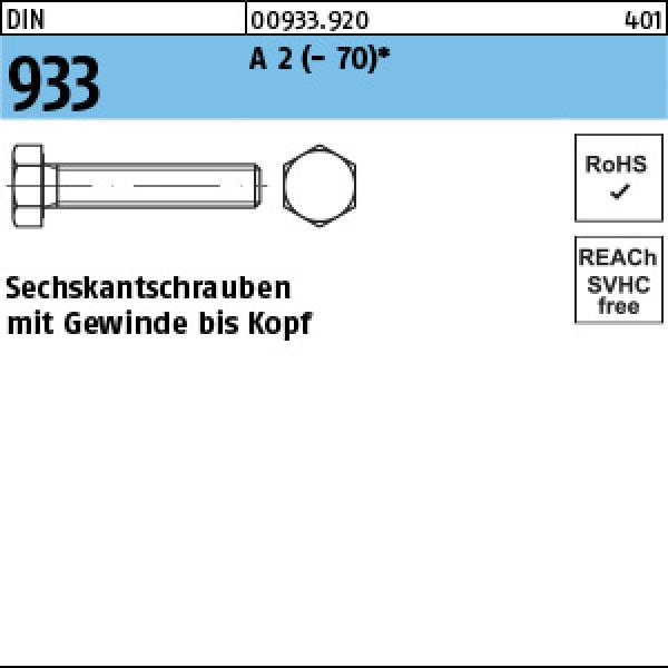 D 933 A 2 -70 M 16 x 40 