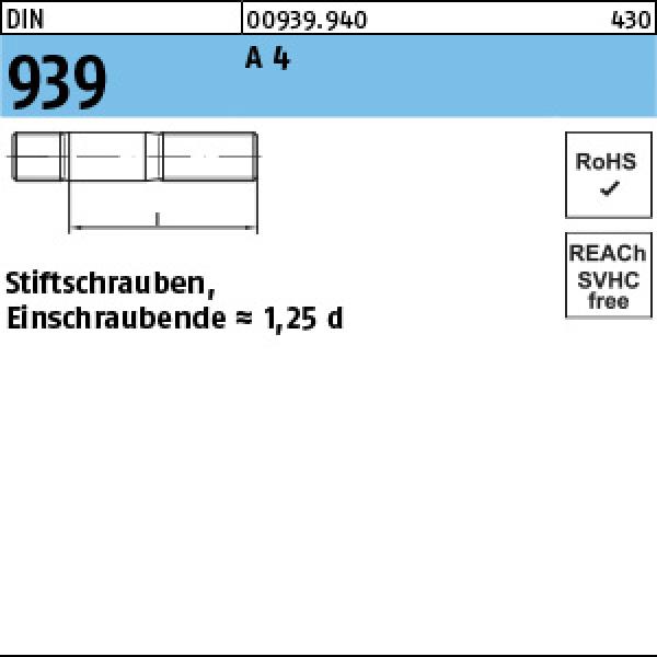 D 939 A 4 M 16 x 60