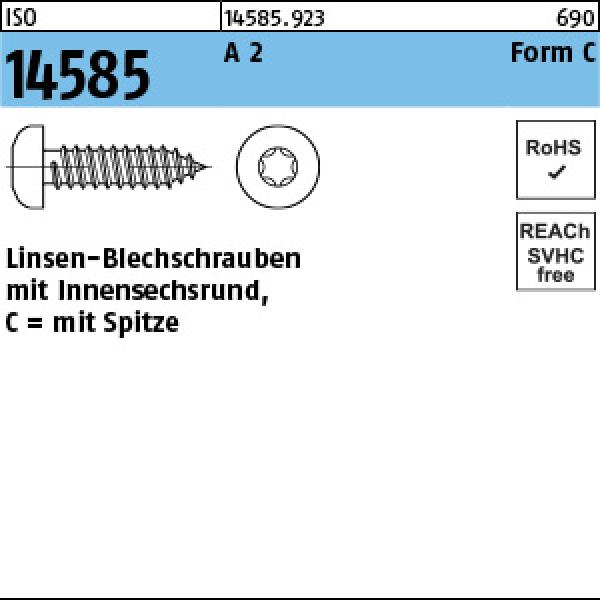 I 14585 A 2 2,9 x 6,5 -C -T10 