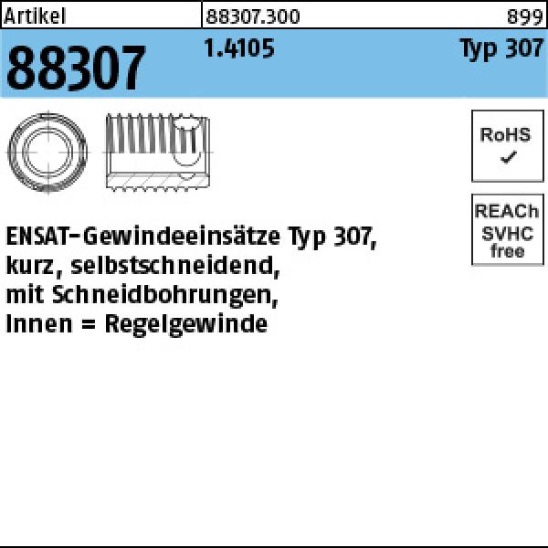 R 88307 ENSAT Stahl gehaertet M 12 